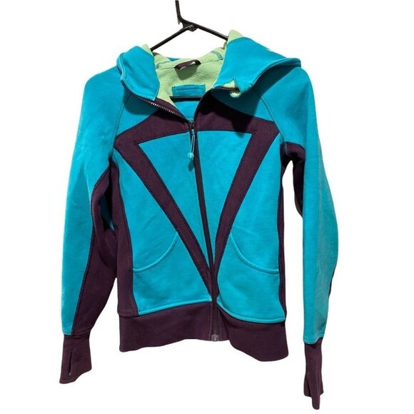 Ivivva Lululemon Fleece Lined scuba Jacket girls size 12 zip up - Picture 2 of 4